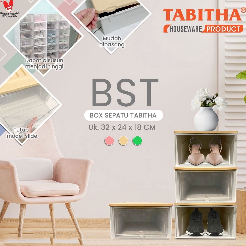 Murah Box Sepatu Susun Tabitha Minimalis Box Sepatu Murah Container Box Tabitha BST u Terbaru ★★★.