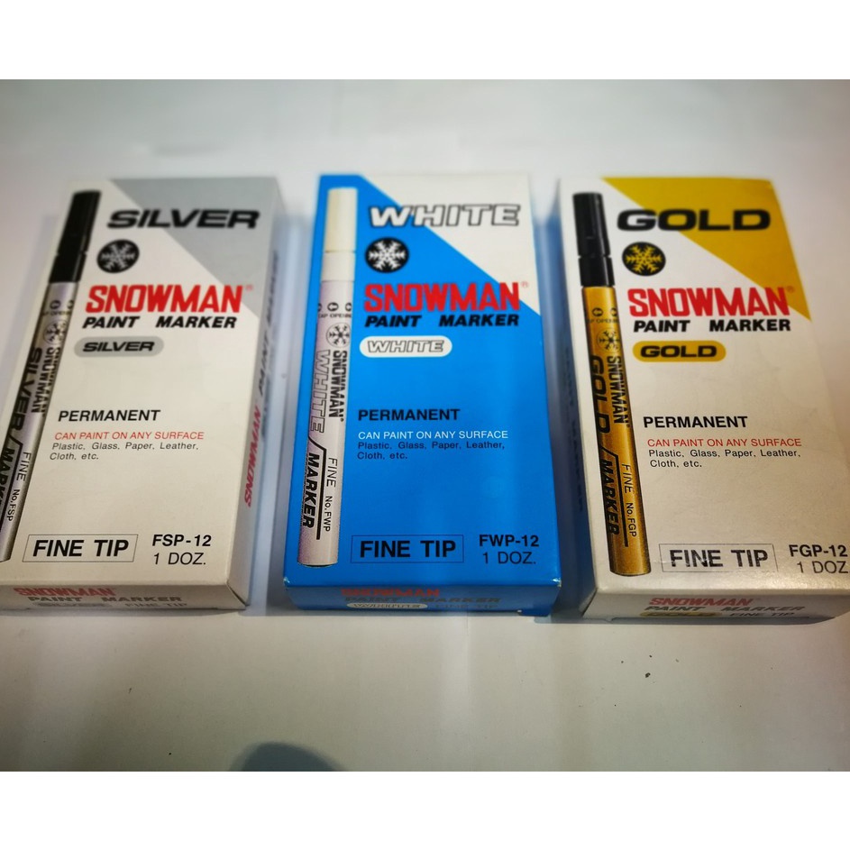 

Stok Banyak✩ SNSPJ SNOWMAN SPIDOL PAINT MARKER FINE / EXTRA FINE TIP K80 ✵Baru