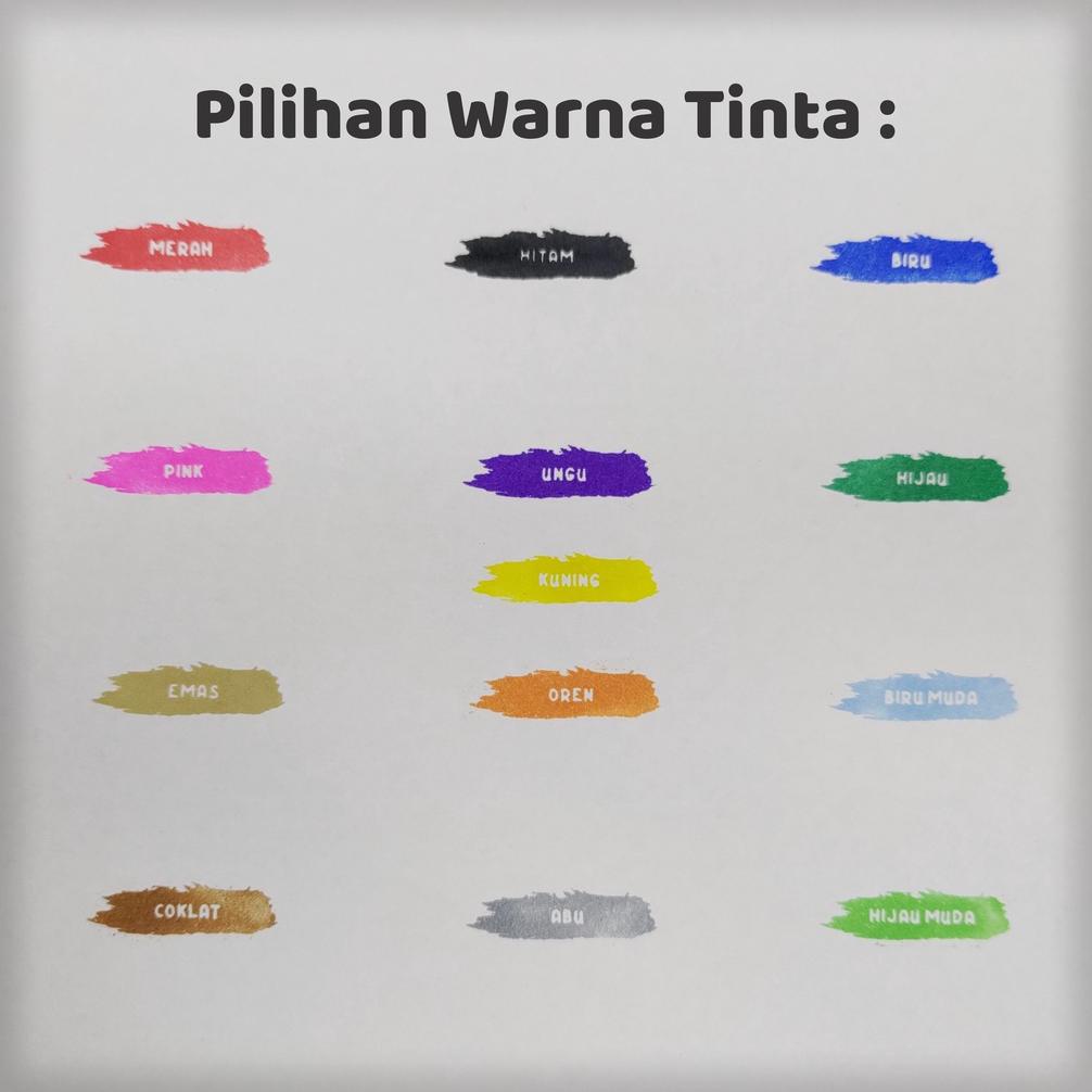 8.8 Cetak Custom Stempel Flash Jumbo / Stempel Besar Untuk Cap Kardus / Label Grosir !!