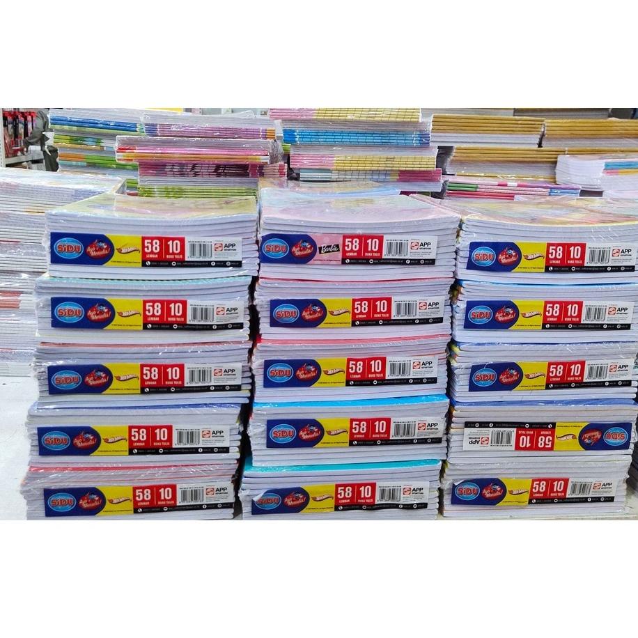 

8.8 Buku Tulis Sidu 58 / Buku Tulis Sinar Dunia 58 Lembar 10 Pcs/ Buku Tulis Murah Grosir !!