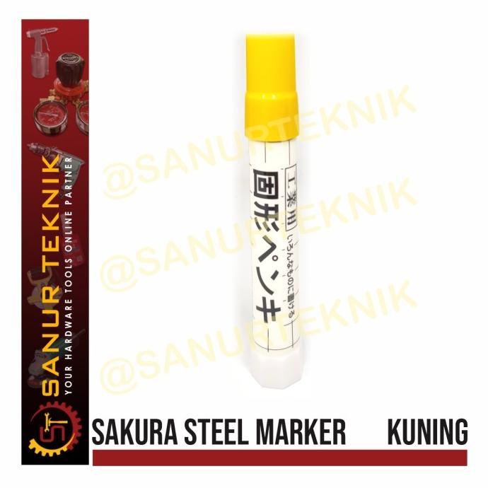

$+$+$+$+] Solid Steel Marker/ Spidol Penanda Besi Baja Permanen Sakura KUNING