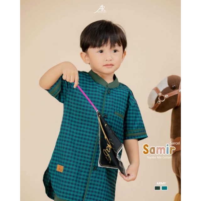 SAMIR SARCEL KIDS BY ARRAFI✓SETELAN SARUNG CELANA ANAK✓BAJU LEBARAN✓