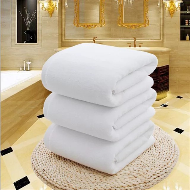Handuk Hotel Putih Luxury Full Cotton 600 Gsm Uk Besar Benang 20S/2