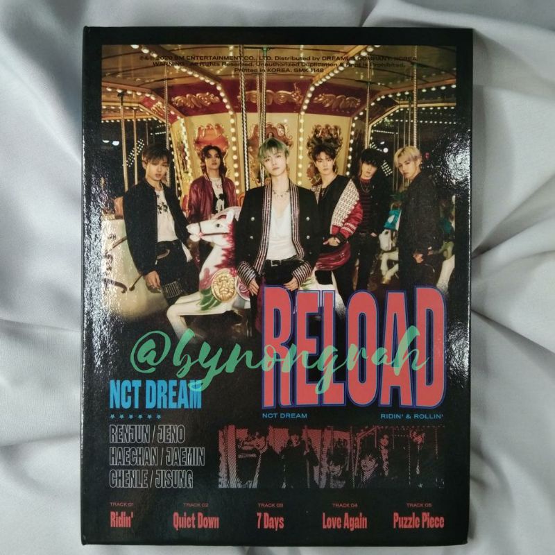 NCT DREAM 5th Mini Album - Reload (Ridin ver.) (-pc saja)