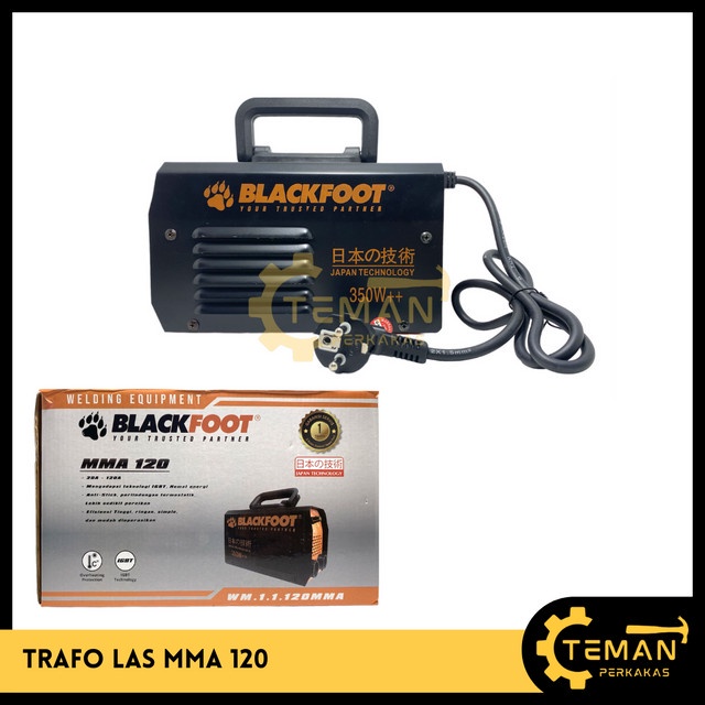 BLACKFOOT Trafo Mesin Las Listrik 450 Watt Inverter MMA 120 / Travo Las 450W