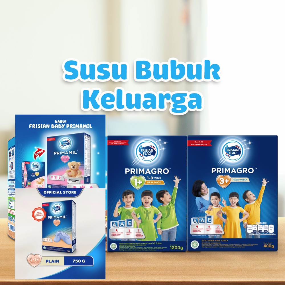 Frisian Flag Primagro susu usia pertumbuhan