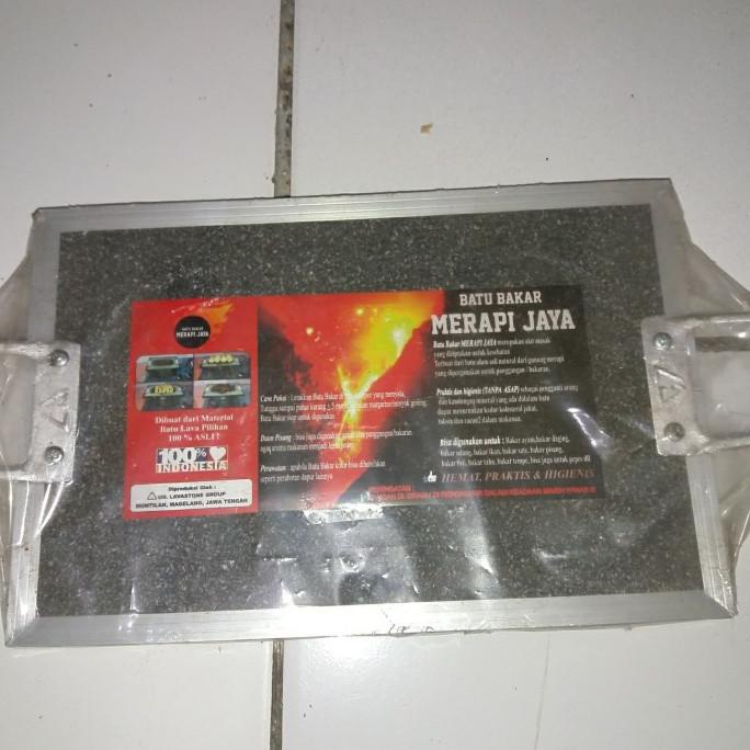 Termantab] Batu Bakar Lavastone Merapi Jaya Asli Alat Panggang/Bakar Praktis Aman