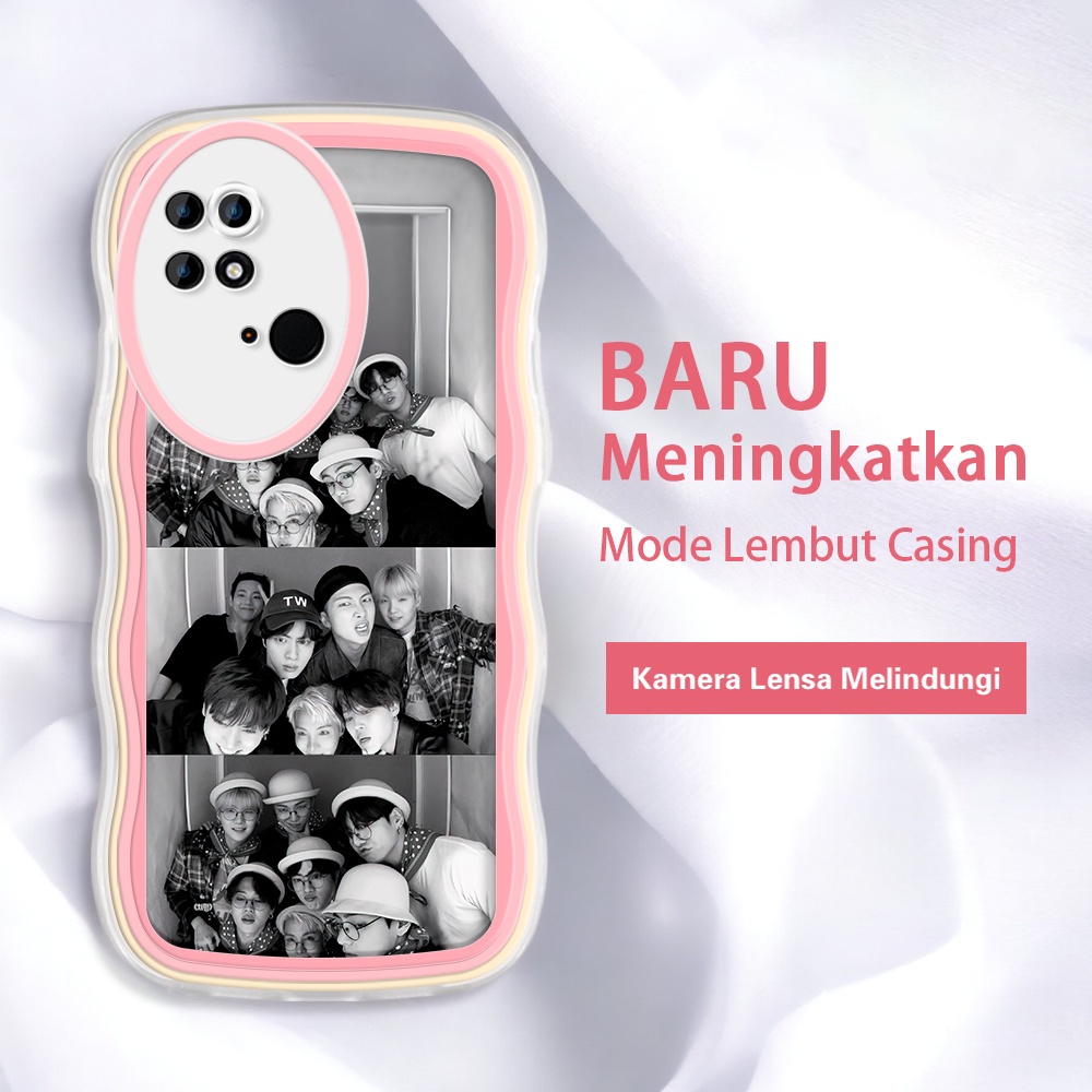 Xiaomi MI POCO C40 X3 M5 M5S M3 M3 F4 Pro GT NFC 5G INS BTS BT21 Foto hitam dan putih Cool Kor Kesin