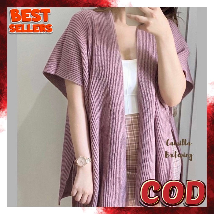 Cardgan Polos Kardigan Rajut Korea Oversize Kardikan Wanita Jumbo Outer Rajut Kekinian Korean Style 