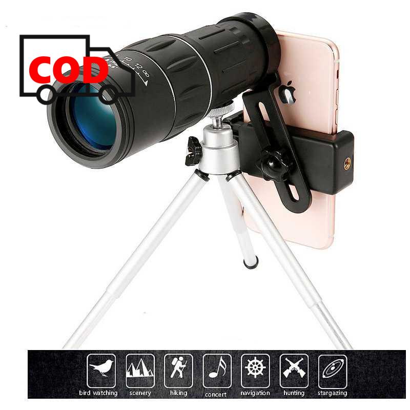 Teropong Kamera Hp Lensa Tambahan Tele Zoom 16X52 Fotografi Smartphone Outdoor Jarak Jauh