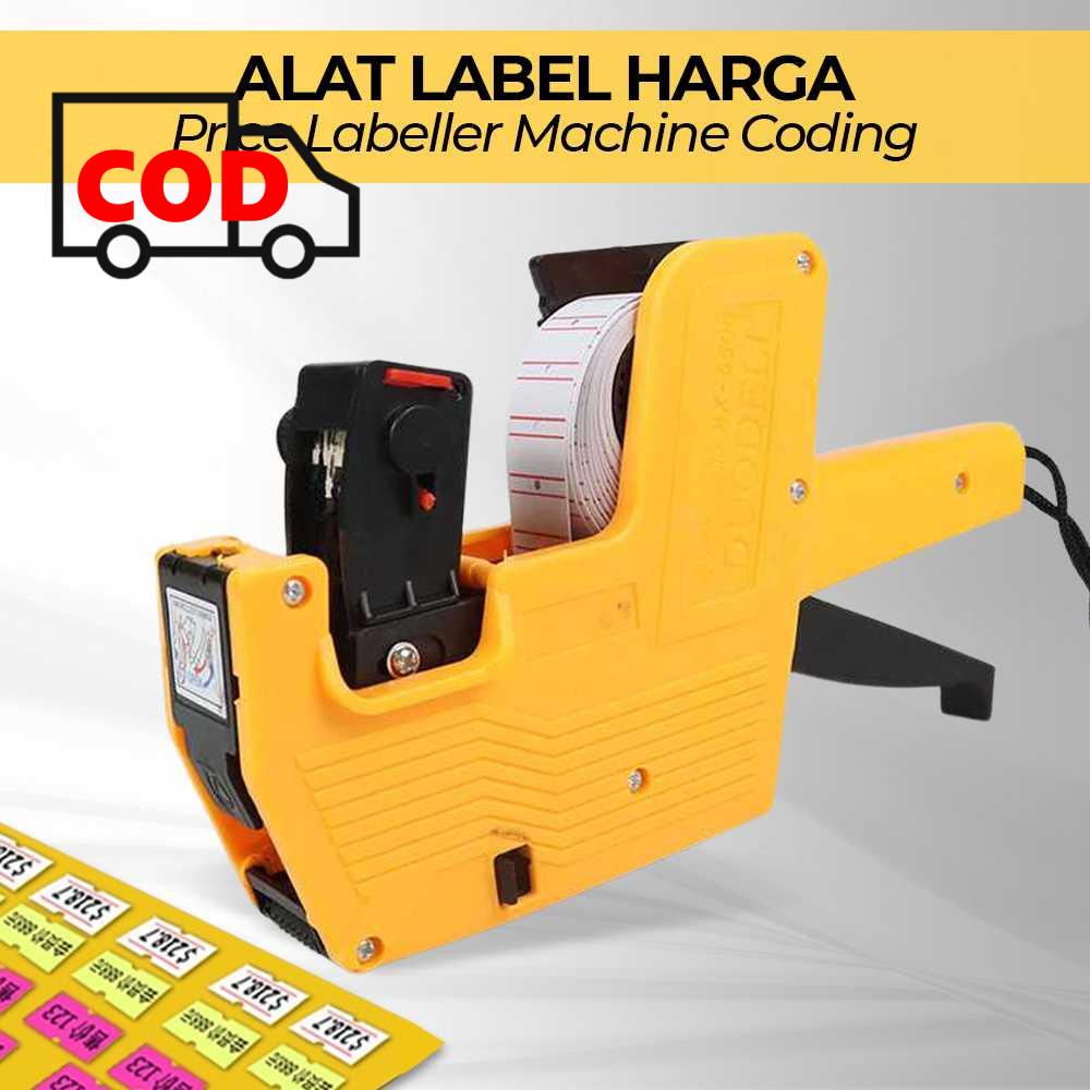 

Label Harga Tempel Roll Gratis Kertas dan Refill Tinta 8 Digit Mesin Pencetak Alat Print Price Barang