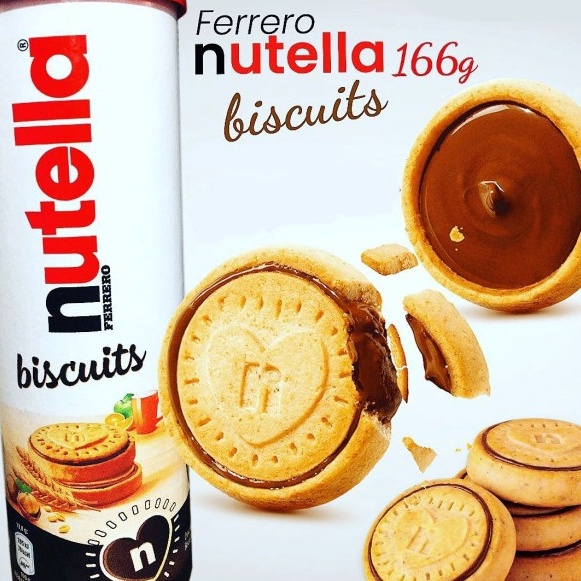 

Limited | HJ6 | Cokelat NUTELLA Biscuits Tube isi 12pcs 166gram asal Eropa