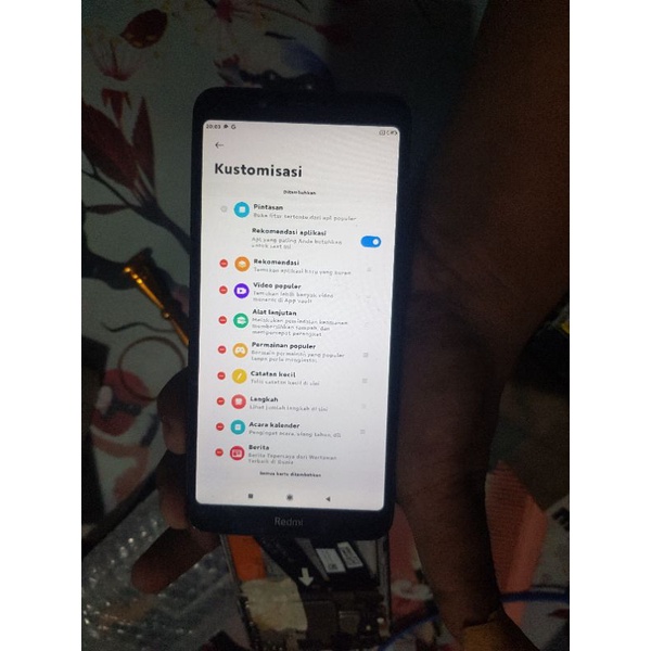 minus TOUCREN retak tipis NYARIS gk kelihatan (tapi sentuh dll aman sentosa)jual lcd & frame aj redm