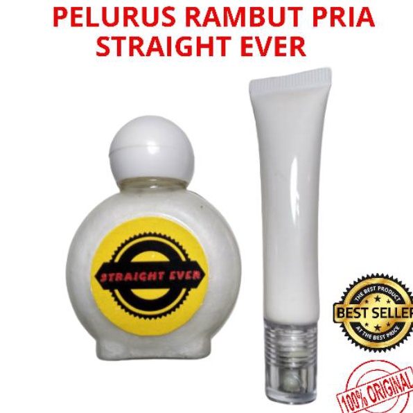 8.8 PELURUS RAMBUT PRIA PERMANENT TANPA CATOK - STRAIGHT EVER AND CONDITIONER - PELURUS RAMBUT PRIA