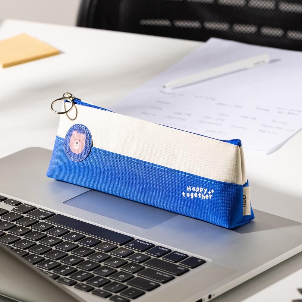 

8.8 [Discount] Deli Pencil Pouch / Tempat Pensil Kain 20 Cm Gambar Kartun Kucing Anjing Beruang 2 Lapis Eh908 New !!