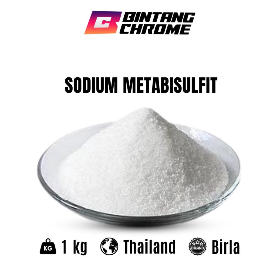 

Kemasan Baru.. Sodium Meta-bisulfit / SMB 1 Kg / Sodium Meta-bisulphite EP6