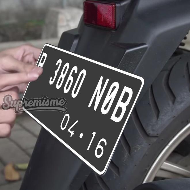 Suku Cadang Stiker Plat Nomor Motor Murah Nomor Polisi Motor Resmi