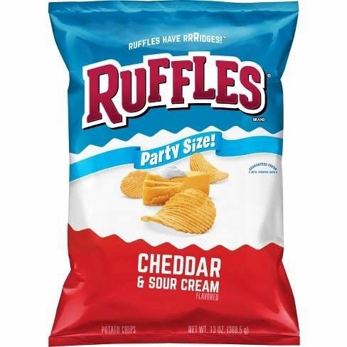 

Ruffles Cheddar & Sour Cream Chips184.2gr Imp