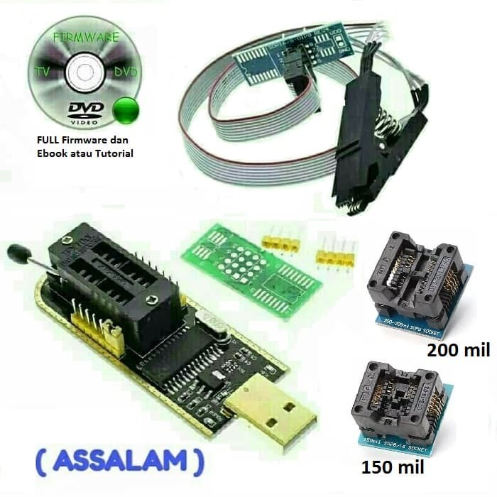 Flash/Backup ic 24/25 Bios TV/Laptop/Komputer Full Firmware led TV