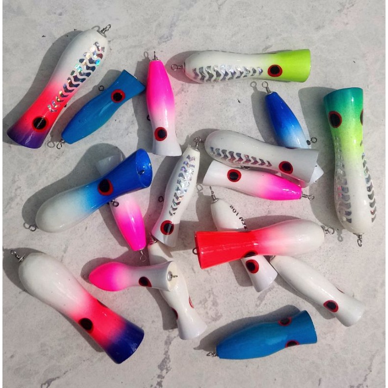 UMPAN MINI POPPER KAYU 7GR - 25GR MODEL CHUGGER [UMHM13]