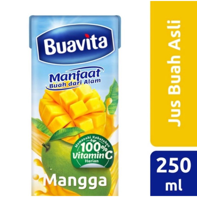 

Buavita Juice Mango Jus Kemasan Rasa Buah Mangga 250ml