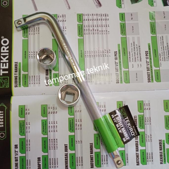 Kunci CVT Tekiro Sok Set 19mm 22 mm + Gagang Shock Tekiro