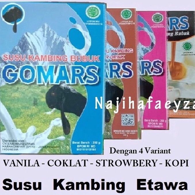 

KFDP2500 Jangan Sampai Kehabisan!!! GOMARS Susu Kambing Etawa Anak dan Dewasa - Susu Bubuk 200 gram Pengganti Susu Sapi - alghonam kalsigo skygoat