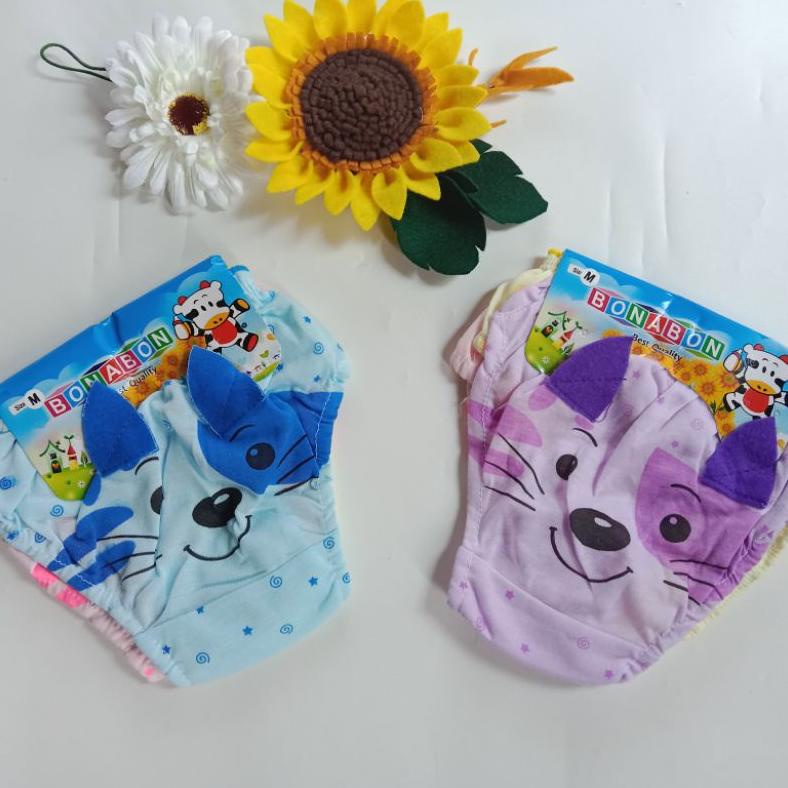 [12 Pcs] Celana Dalam Anak Motif Kucing