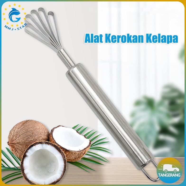 Seller.. 【Stainless】Alat Kerokan Kelapa/Coconut Fruit Scraper Tool/Alat Kerok Kerokan Buah Kelapa EST