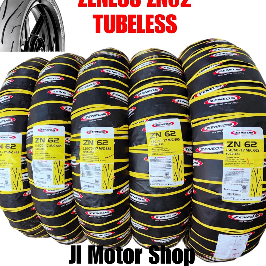 【 BAN ZENEOS ZN62 ZN 62 70/90 80/80 90/80 100/70 110/70 120/70 130/60 150/60 160/60 - BAN ZENEOS ZN6