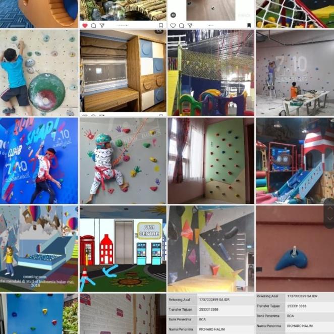 Poin Panjat Tebing Pemula Playground Fun Games Wall Climbing