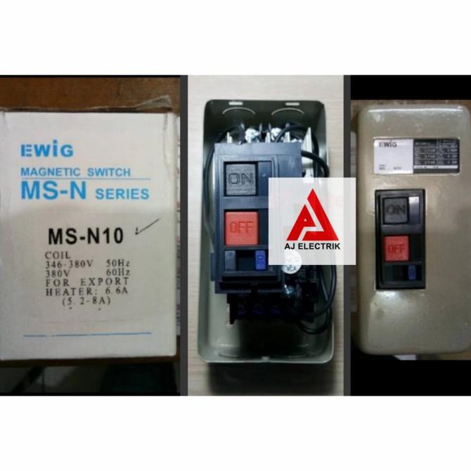 Ewig Magnetic Starter 380V Msn10 / Dol Starter 380V / Motor Starter