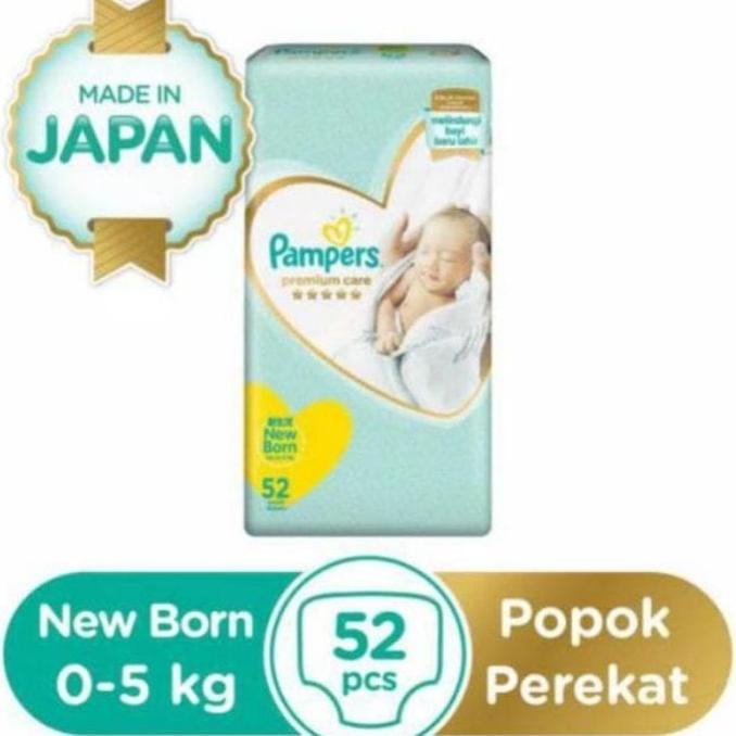 Pampers Premium Soft Tape Perekat NB52 NB 52 New born 52