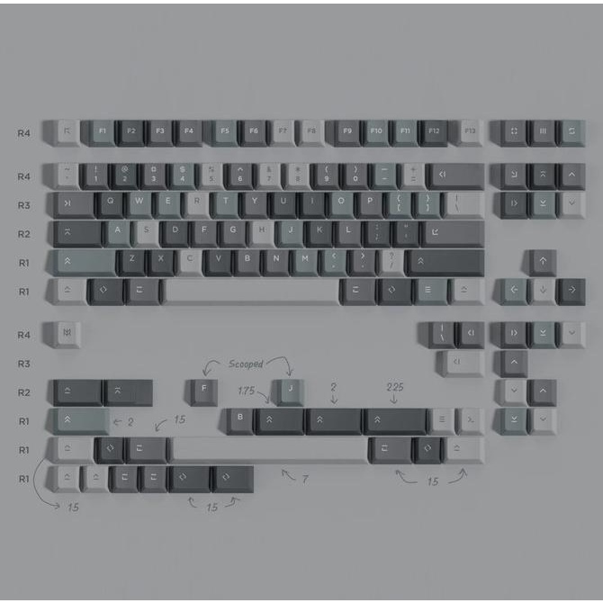 EPBT CAMO - PBT Cherry Profile Keycaps Set - Original EPBT