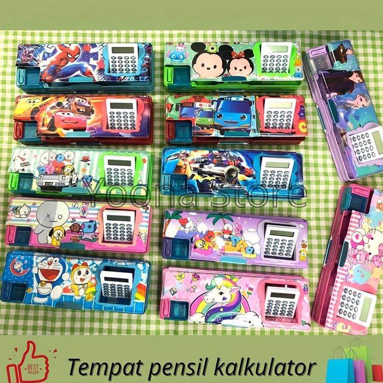 

✔✔SALE✔✔ kotak Pensil Magnet Kalkulator / Tempat Pensil