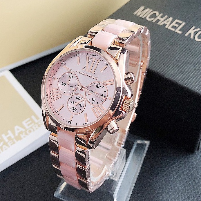 Menarik.. ✅COD MK Michael Kors Jam Tangan Quartz Dengan Strap Keramik Women Ceramics Watch INS Tikto