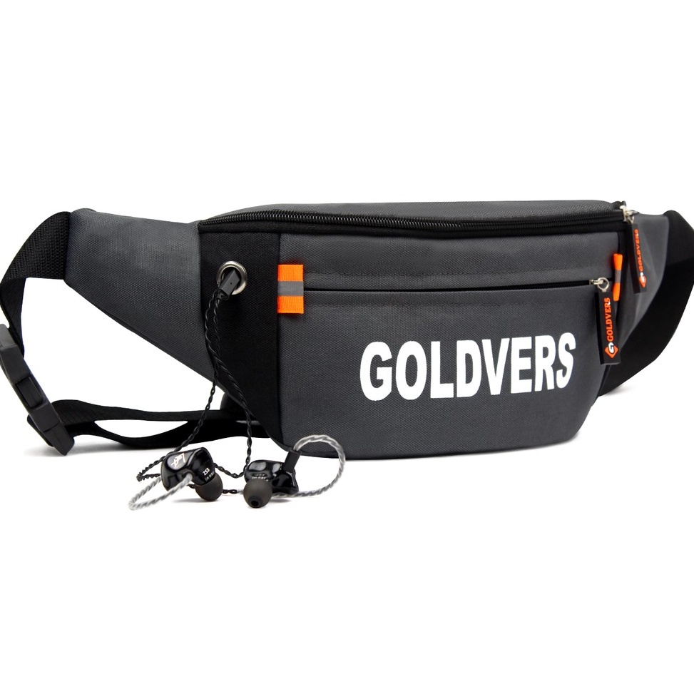 Viral Goldvers - Tas Slempang Dada Fashion Pria Waistbag Pria Tas Selempang Pria Slingbag Cowok-Gold