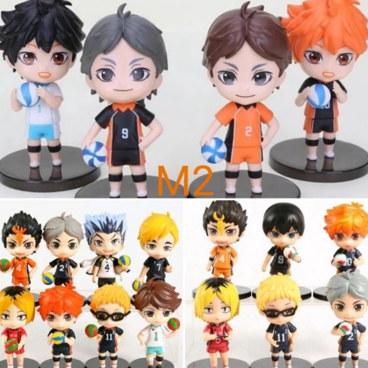 ➼ Anime Cartoon BabyCoz Haikyuu Figure set 8pcs v Promo ▲.