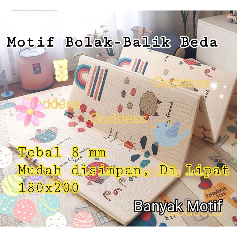 SALE!. Playmat Bayi Karpet Lipat Karpet Lantai 180x200cm
