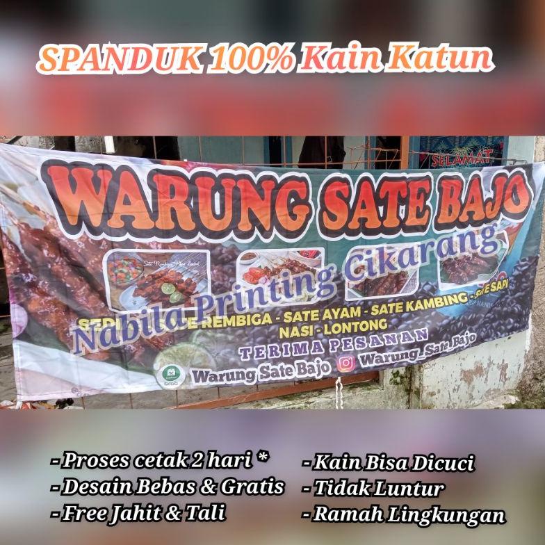 8.8 [Discount] Spanduk Kain Pecel Lele  Lamongan  Soto Lamongan  Sari Laut  Lalapan  Seafood  Sate  