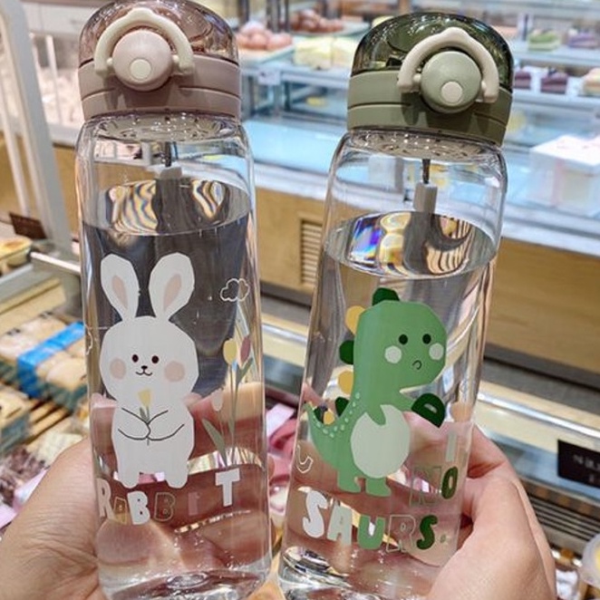 ☋Laris✻☋ IHYMC AX-913 Botol Minum Motif Karater Binatang Lucu 580ML T33 ➯Seller