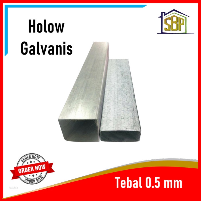 Besi Holo Holow Hollow Galvanis 2x4 tebal 0,5 mm Rangka Plafon Partisi