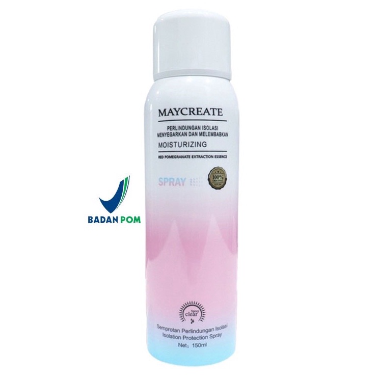 Top Design BPOM Maycreate Spray Whitening Original 100% Spray Pemutih Badan Instan 150ml