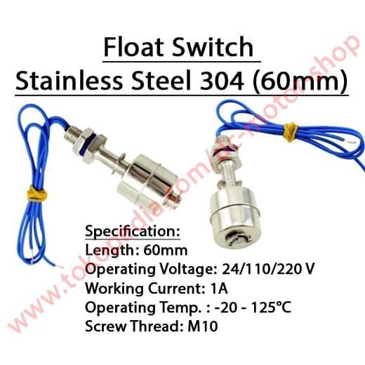Stainless Steel Water Level Sensor Float Switch 60mm