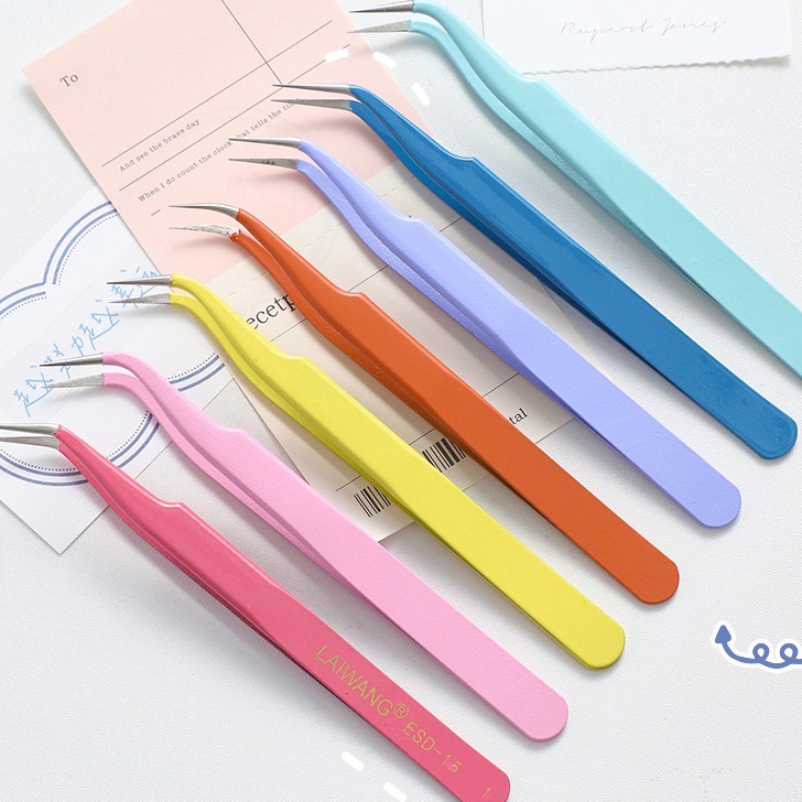

➘Best Product➵ CWDTC CANDY COLOR MACARON SERIES HAND TWEEZER - PINSET METAL STAINLESS STEEL J68 ➘Produk