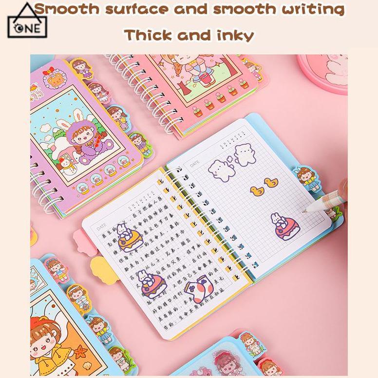 

Potong Harga CodBuku Catatan Lucu Siswa Scrapbook Coil Buku Portabel Dengan Stiker Di Dalamnya-A.One