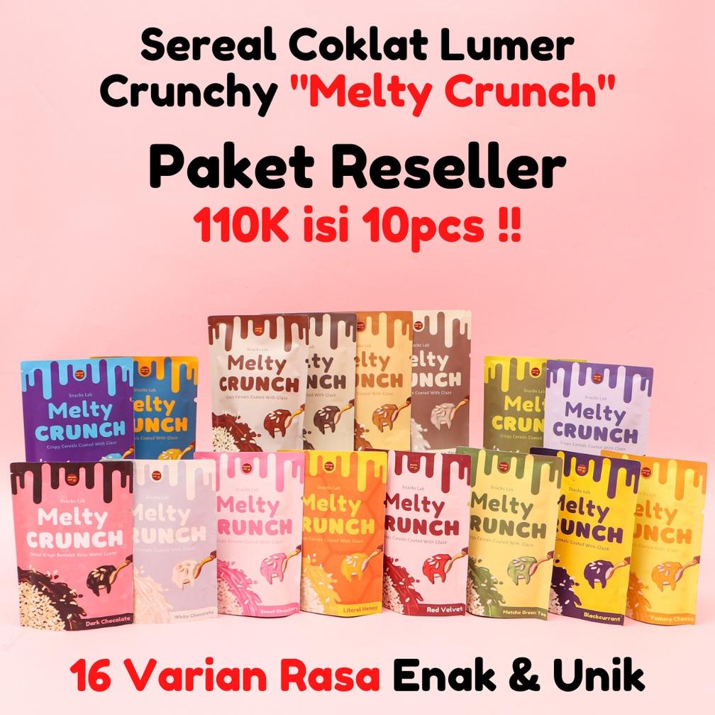 

HOT PROMO PAKET RESELLER MELTY CRUNCH 10PCS I SNACK COKELAT LUMER CRUNCHY