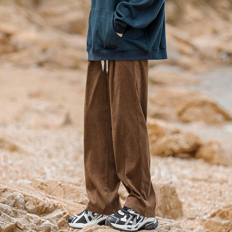 BAYAR DITEMPAT celana corduroy pria celana korean style pria ankle pants pria baggy pants celana chi