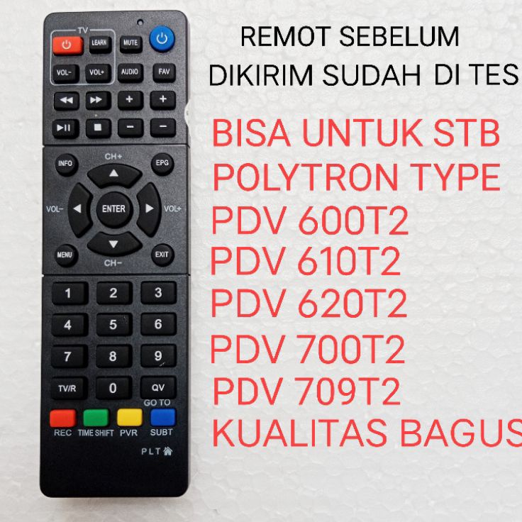 ¯ gV Remot set top box polytron pdv 600t2 pdv 610t2 620t2 700t2 709t2 h Premium ☼.