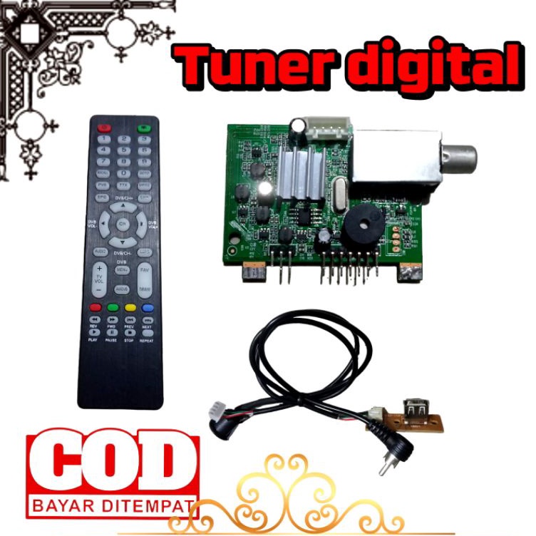 ➮TNp tuner tv digital T2 universal tv tabung tv led lcd multi tv slim (universal dvb board tv crt tv